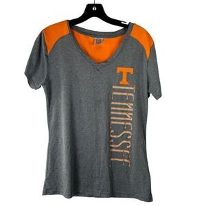 University of Tennessee Volunteers‎ Gray & Orange V-Neck Tee by Pro Edge Size L